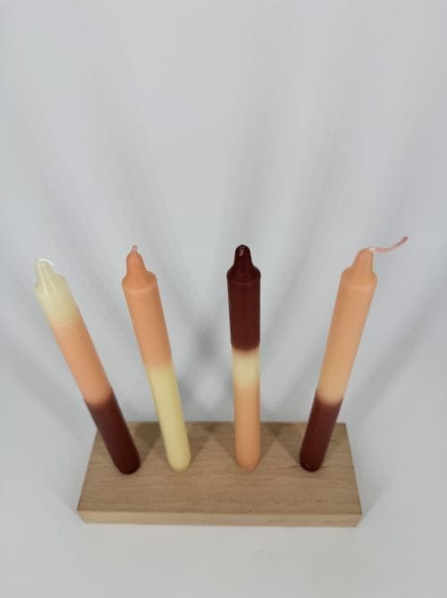 Set de 4 bougies multicolores - Opjet
