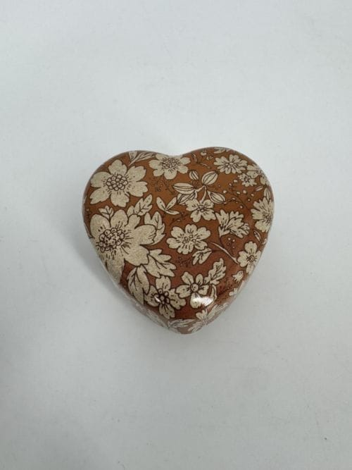 Boîte coeur en métal, 2 pcs - Ocre - Heather Fleurs
