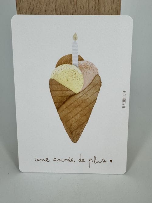 Carte Une Année de Plus par PapierPoetic