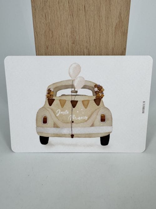 Carte Juste Mariés par PapierPoetic