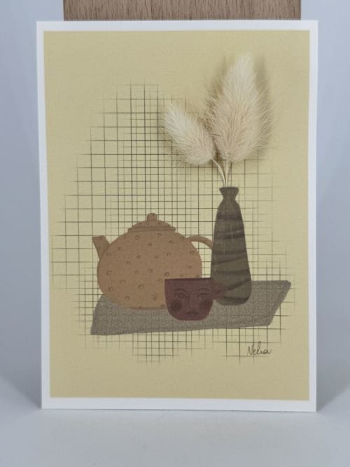 Carte Nelia Illustration - Bouquet