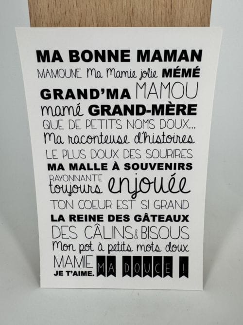 Carte – Ma Bonne Maman - Suite Créative