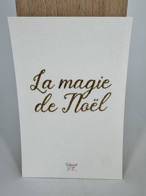 Carte La Magie de Noel - Tendrement Fé