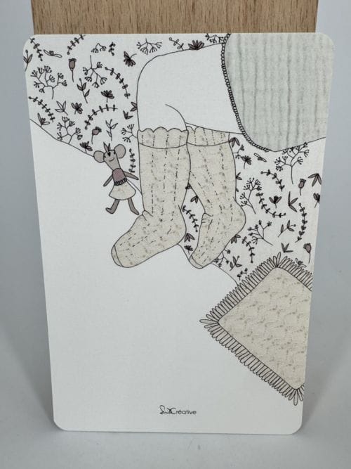 Carte Chaussons de Naissance - Suite Créative