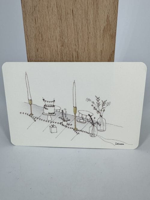 Carte Illustrée Repas - Suite Créative