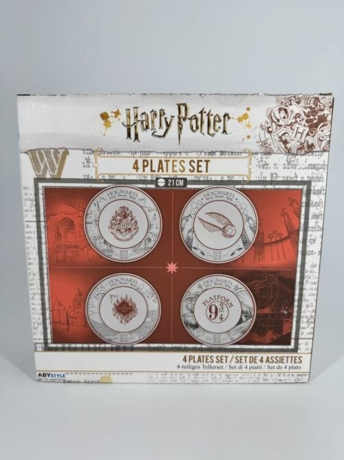 Harry Potter - Porcelain Plates - 4 assiettes porcelaine