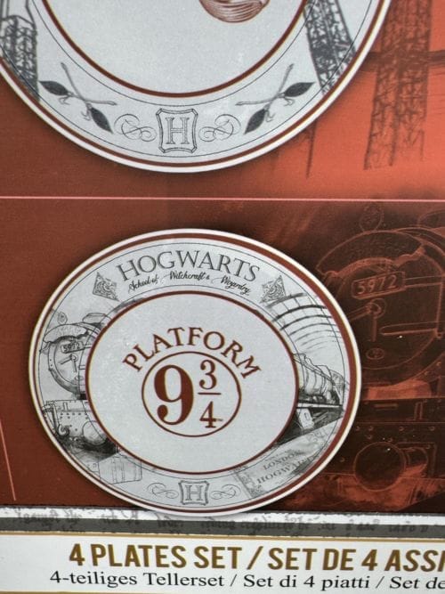 Harry Potter - Porcelain Plates - 4 assiettes porcelaine