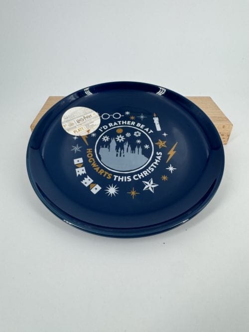 Harry Potter - Assiette plate bleue - I'd rather beat