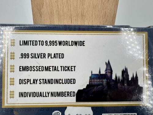 Harry Potter - Silver Plated ticket - Hogwarts Express