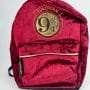 Harry Potter - Sac à dos 9 3/4 velours bordeaux