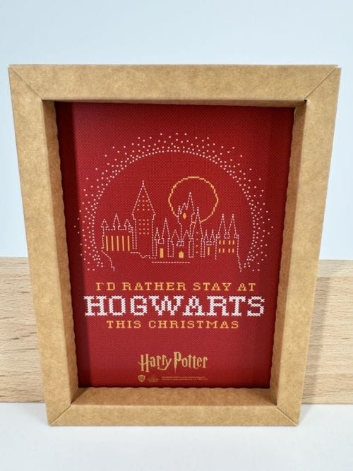 Harry Potter - Cadre kraft - The Good Gift - I'd rather Hogwarts this Christmas rouge
