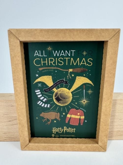 Harry Potter - Cadre kraft - The Good Gift - All I want Christmas vert