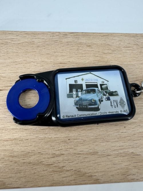 Portes-clés avec jeton Renault 4CV Garage du centre