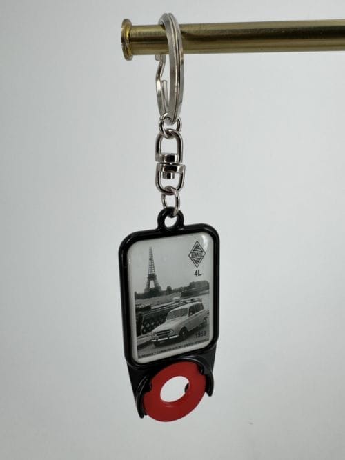 Portes-clés avec jeton Renault 4L Tour Eiffel