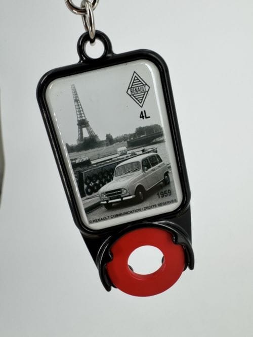 Portes-clés avec jeton Renault 4L Tour Eiffel