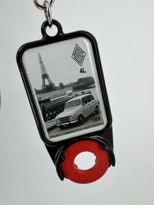 Portes-clés avec jeton Renault 4L Tour Eiffel