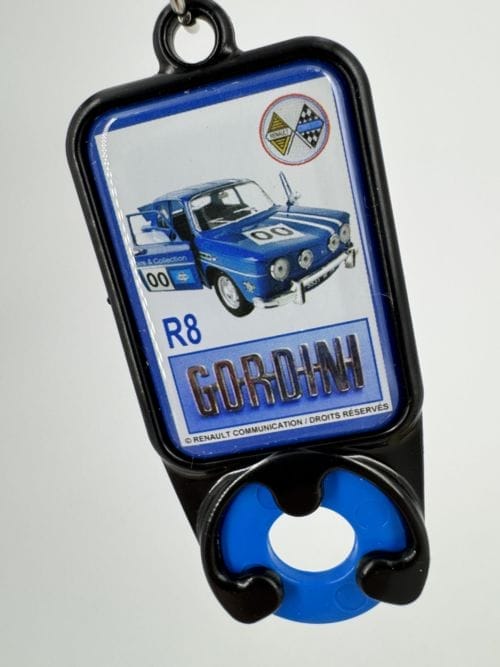 Portes-clés avec jeton Renault R8 Gordini
