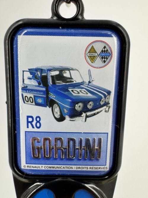 Portes-clés avec jeton Renault R8 Gordini