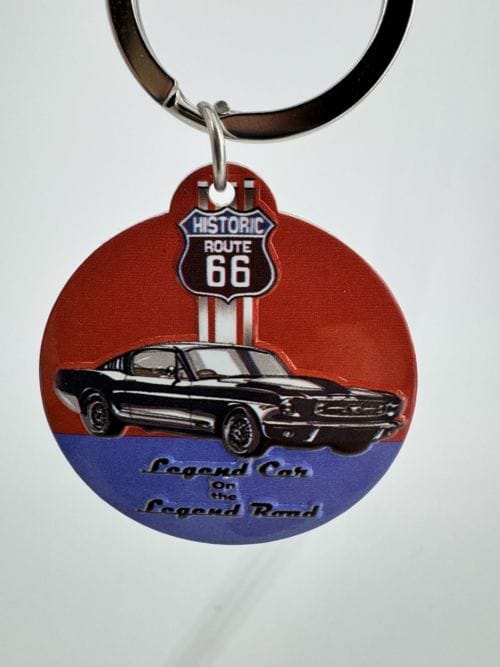Portes-clés Route 66 Legend Car on the Legend Road - voiture