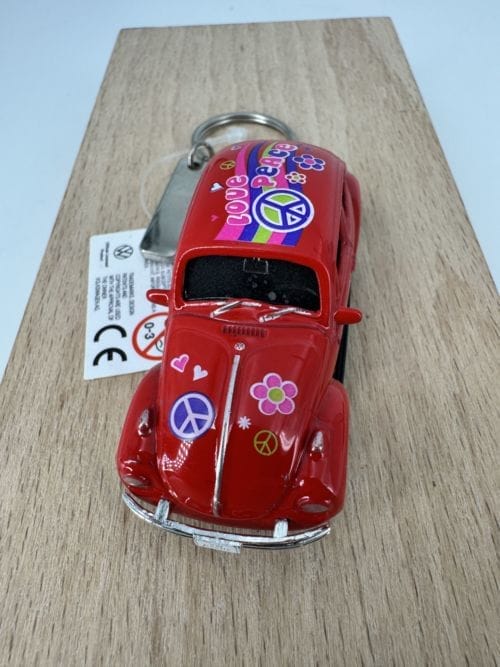 Portes-clés Volkswagen Coccinelle rouge - Peace and Love