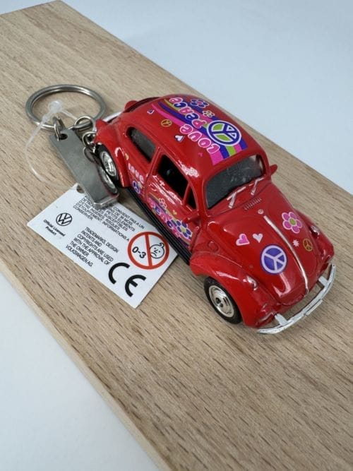 Portes-clés Volkswagen Coccinelle rouge - Peace and Love