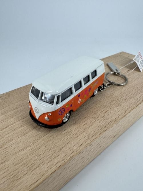 Portes-clés Volkswagen Combi orange - Peace and Love