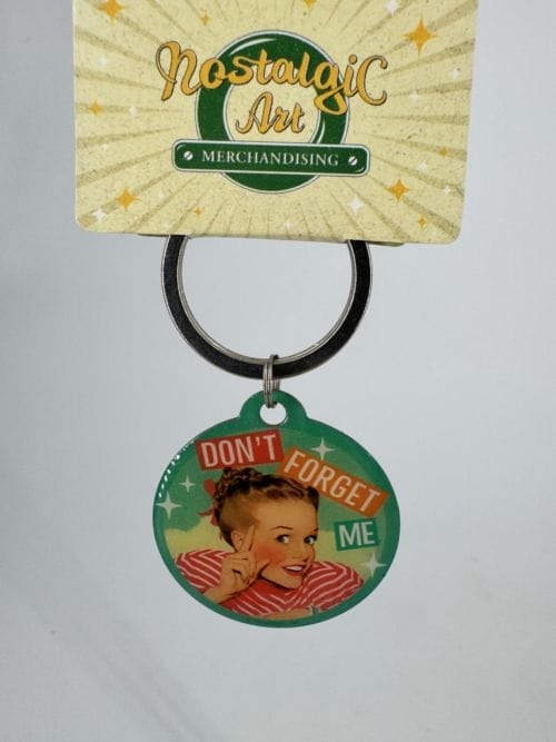 Portes-clés rond Don't Forget Me - Nostalgic Art