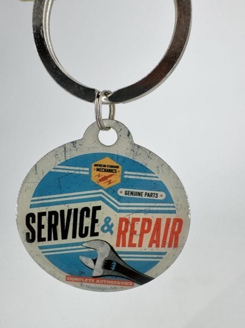 Portes-clés rond Service and Repair - Nostalgic Art