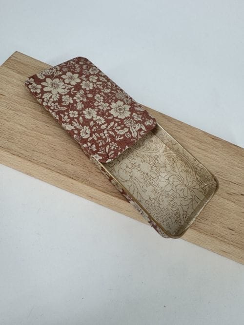 Boite en métal coulissante Ocre - Heather Fleurs