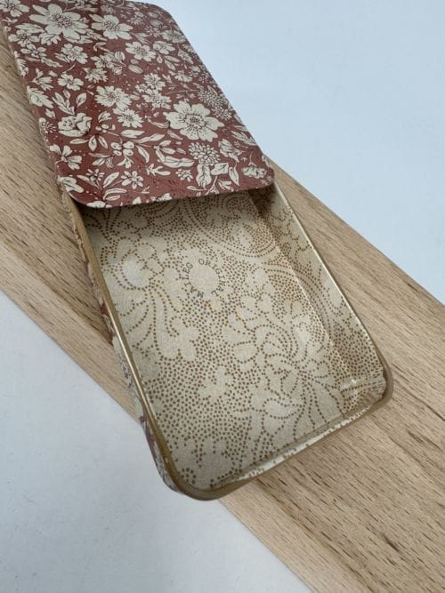 Boite en métal coulissante Ocre - Heather Fleurs