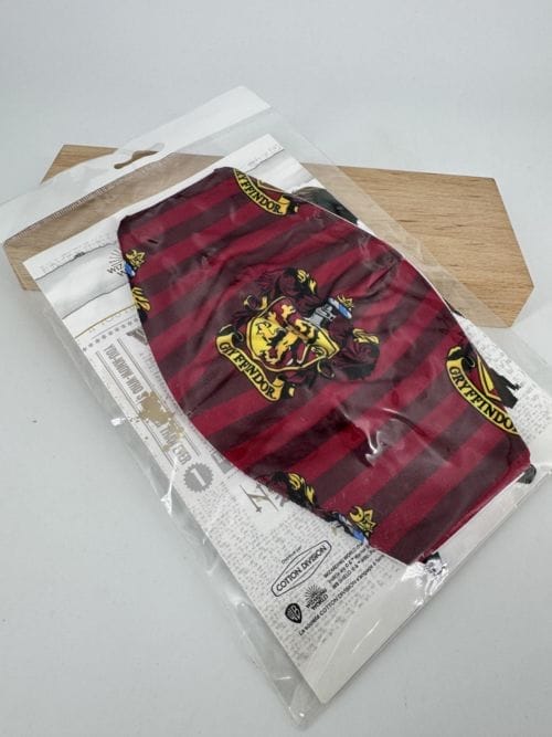 Harry Potter - Masque textile Gryffindor (Gryffondor) - Rayures - 100% coton - Taille adulte