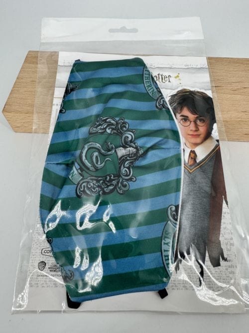 Harry Potter - Masque textile Slytherin (Serpentard) - Rayures - 100% coton - Taille adulte