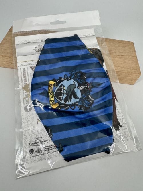 Harry Potter - Masque textile Ravenclaw (Serdaigle) - Rayures - 100% coton - Taille adulte