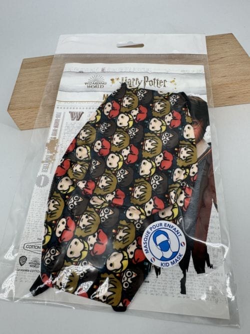 Harry Potter - Masque textile personnages dessinés Harry Hermione Ron Draco en rangs - 100% coton - Taille adulte