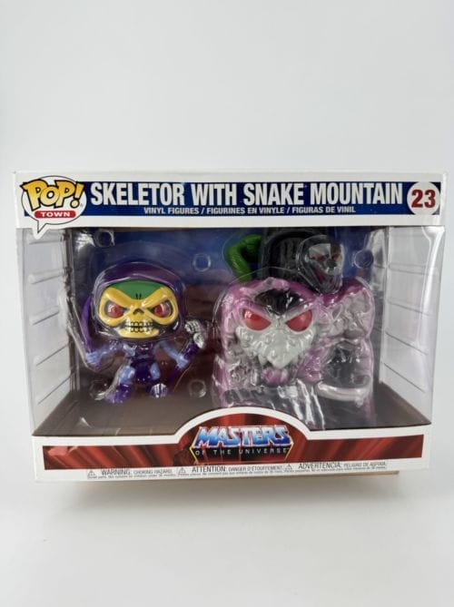 Skeletor with the Snake Mountain - Figurine Funko Pop Town 23 - Masters of the Univers - Figurine en vinyl - Les maîtres de l'Univers