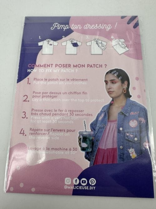 Malicieuse Creative Shop - Patch Thermocollant chien à lunettes - Dog