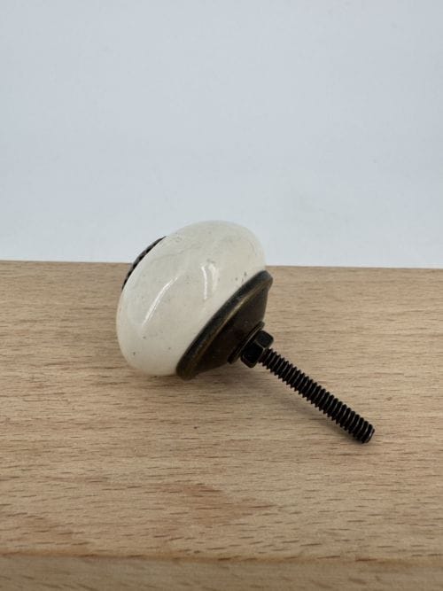 Bouton de poignée pour tiroir blanc