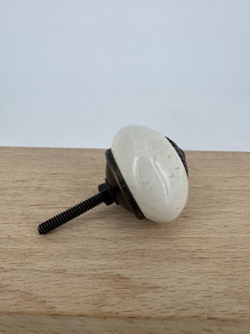 Bouton de poignée pour tiroir blanc