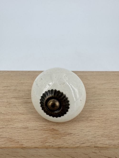 Bouton de poignée pour tiroir blanc