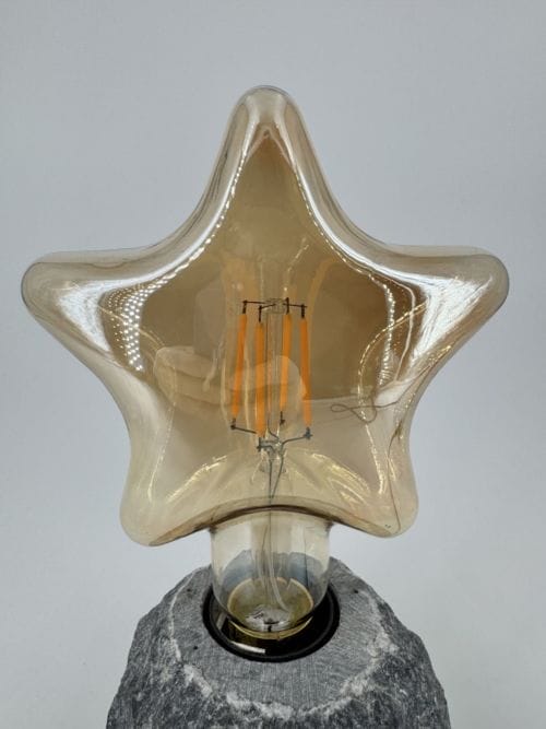 Ampoule E27 Opjet LED filament Bulb 8W 50w incandescent - 220-240V - ampoule verre teinté ambré - blanc chaud 700Lm - usage de variateur possible - Ref 012845