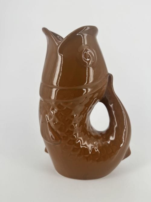Vase en céramique poisson marron Opjet Paris - Réf 015922