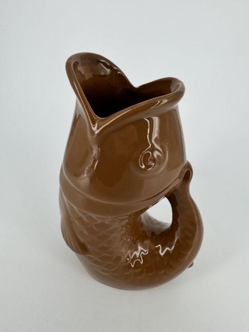 Vase en céramique poisson marron Opjet Paris - Réf 015922