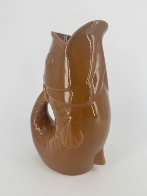 Vase en céramique poisson marron Opjet Paris - Réf 015922