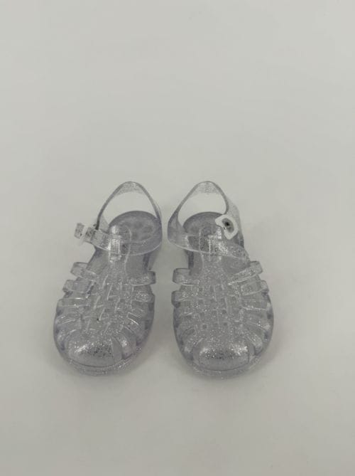 Méduse Chaussures en plastiques transparentes à paillettes - pointure 28