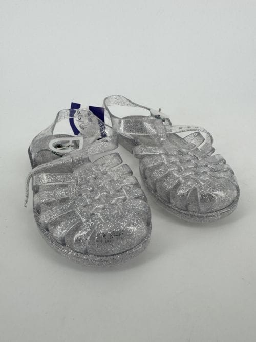 Méduse Chaussures en plastiques transparentes à paillettes - pointure 29