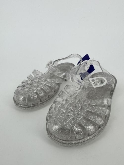 Méduse Chaussures en plastiques transparentes à paillettes - pointure 31