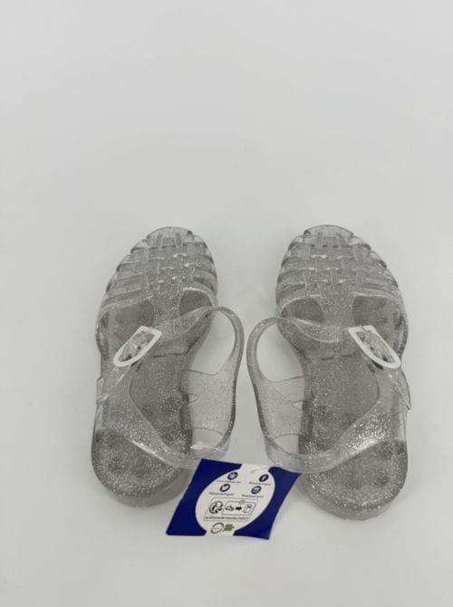 Méduse Chaussures en plastiques transparentes à paillettes - pointure 31