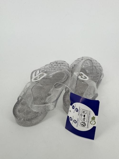 Méduse Chaussures en plastiques transparentes à paillettes - pointure 32