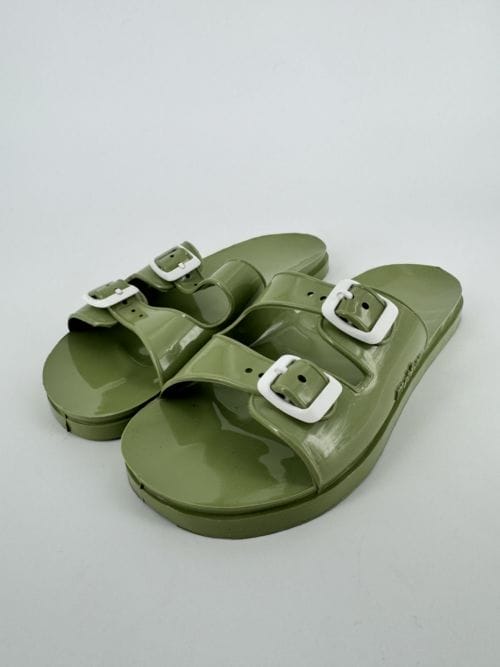 Méduse Sandales en plastiques vertes avec boucles - pointure 36