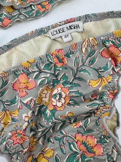 Maillot de bain deux pièces 4 ans bikini Zacata Water Flowers - Louise Misha Paris